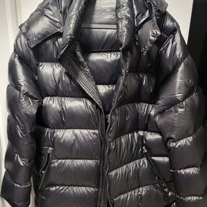 Calvin Klein Black Extreme Slim Fit Down Hooded Puffer Jacket